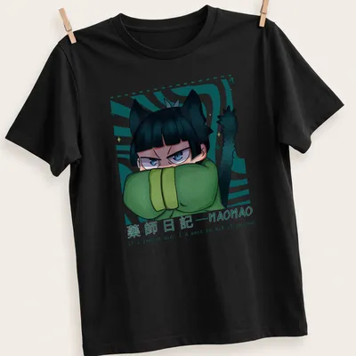 Anime-style doodle cat with humorous text about dying of poison