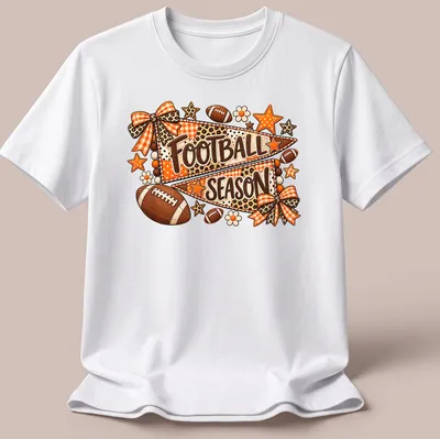 Vintage patchwork Football Season t-shirt with flags and footballs
