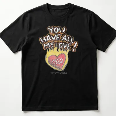 Colorful heart illustration with the text 'YOU HAVE ALL MY LOVE !'
