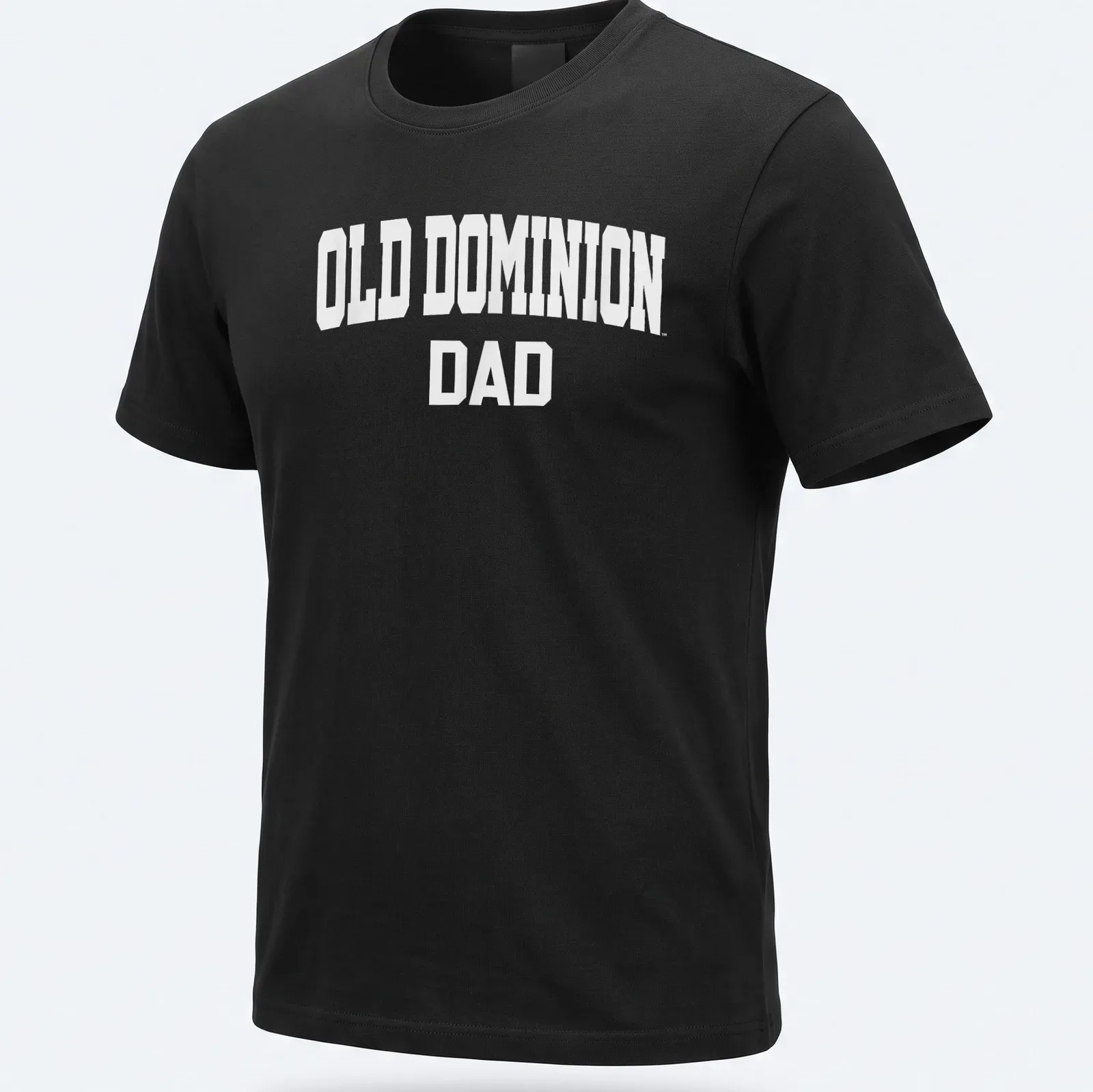 Bold collegiate Old Dominion Dad t-shirt with white lettering — printed on a unisex t-shirt