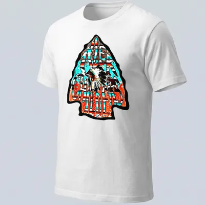 Vintage T-shirt featuring Tyler Childers name and an arrowhead design with feathers