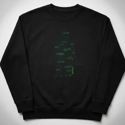 Anime-inspired design featuring a dynamic character illustration — printed on a unisex sweatshirt